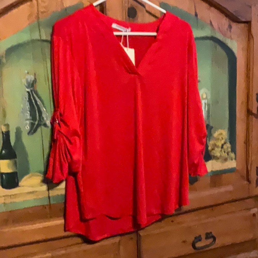 NWT Red Roswear Blouse